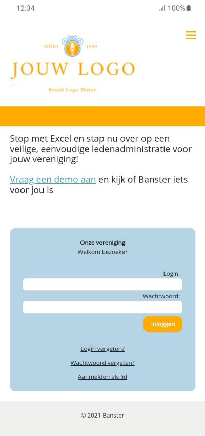 Screenshot Banster mobiel