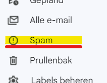 Een aantal mails uit mijn mailing komen in de spam folder